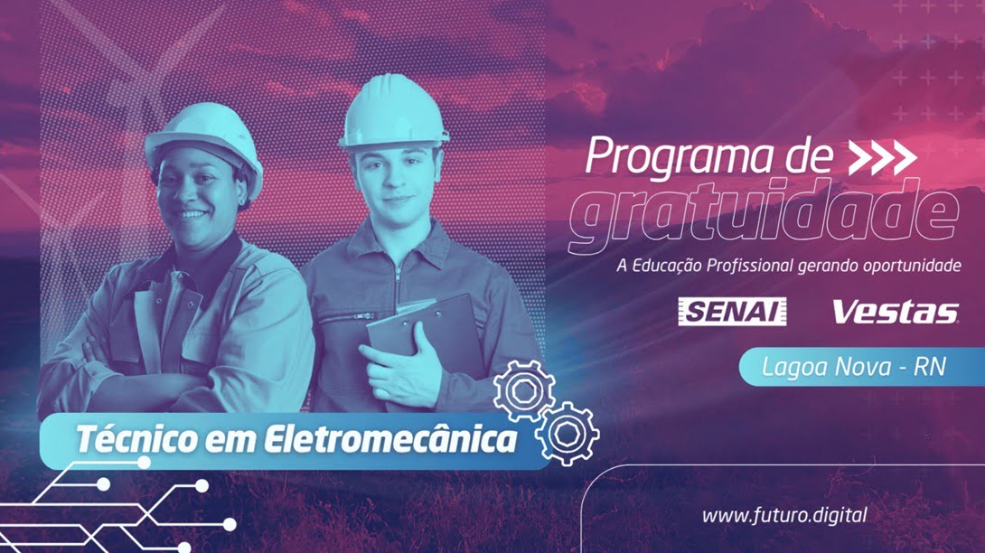 SENAI-RN e Vestas oferecem curso técnico gratuito, com metade das vagas para mulheres